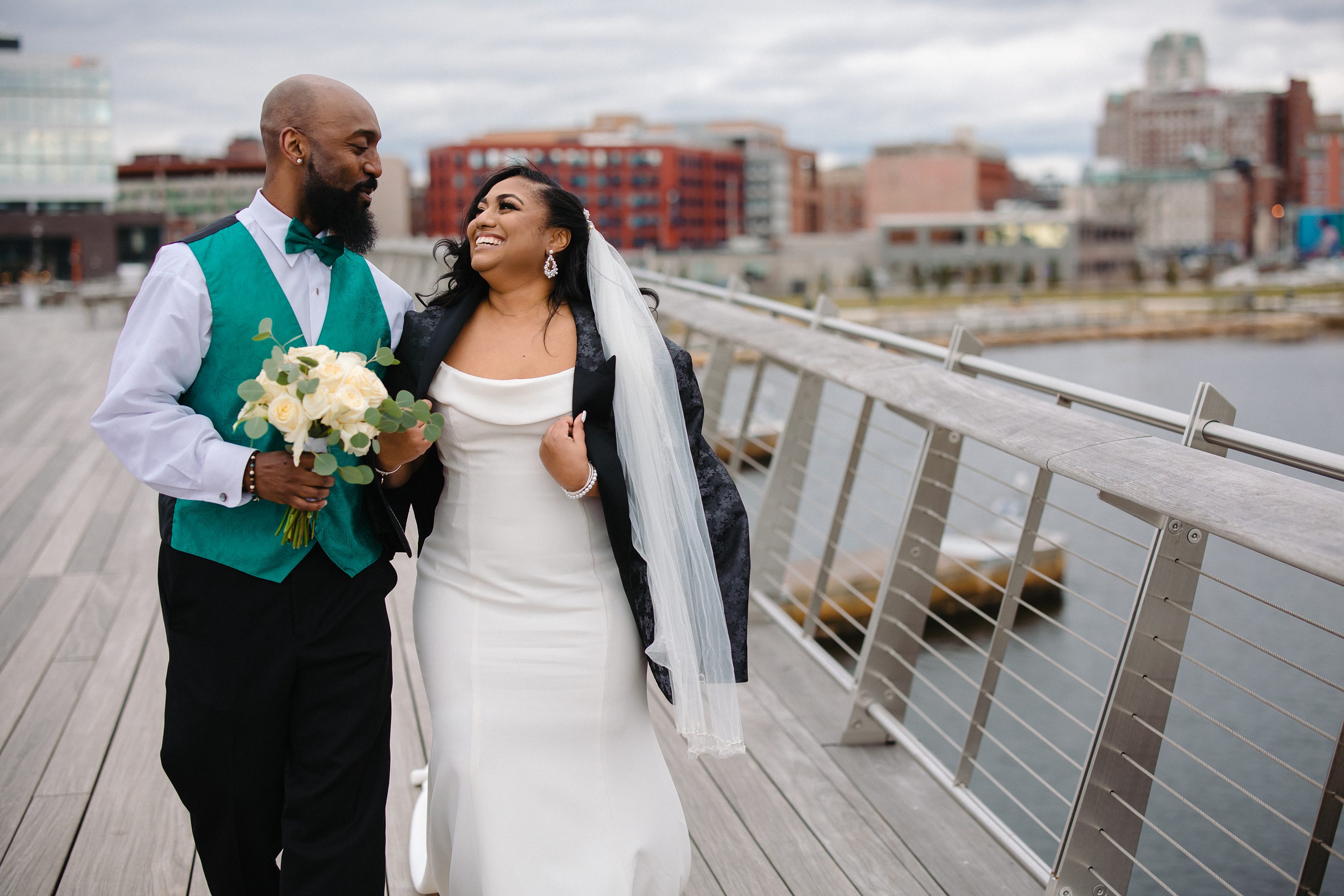 Intimate elopement style wedding in Providence RI